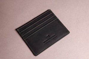 Woodbridge Men's Black Card Holder Leather Wallet