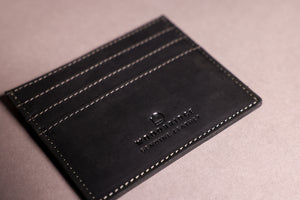 Woodbridge Men's Black Card Holder Leather Wallet