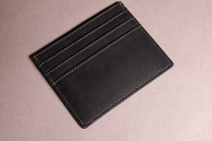 Woodbridge Men's Black Card Holder Leather Wallet