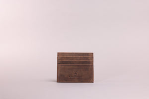 Woodbridge Men's Rustic Brown Card Holder Leather Wallet