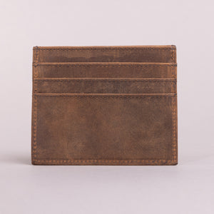 Woodbridge Men's Cognac Brown Card Holder Leather Wallet