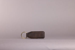 Woodbridge Rustic Brown Leather Keyring