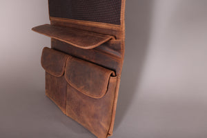 Woodbridge Brown Leather Hanging Wash Bag