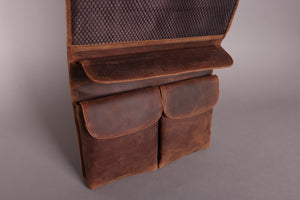 Woodbridge Brown Leather Hanging Wash Bag