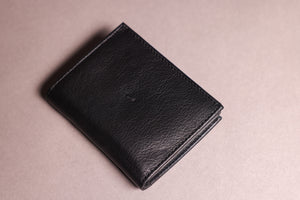 Biggs & Bane Men's Trifold Black Leather Wallet