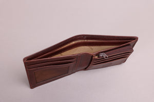 Redbrick Bifold Dark Brown Leather Wallet