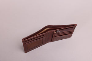 Redbrick Bifold Dark Brown Leather Wallet