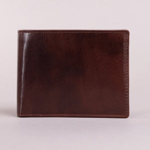 Redbrick Bifold Dark Brown Leather Wallet