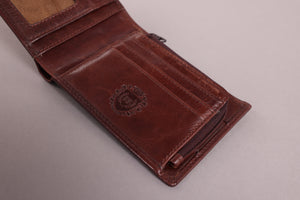 Redbrick Bifold Dark Brown Leather Wallet