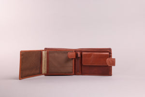 Redbrick Cognac Bifold Leather Wallet