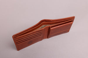 Redbrick Cognac Bifold Leather Wallet