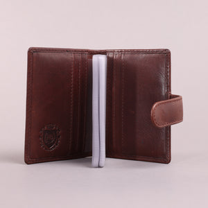 Redbrick Dark Brown Bifold Leather Card Holder Wallet