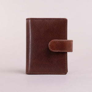 Redbrick Dark Brown Bifold Leather Card Holder Wallet