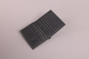 Redbrick Men's Bifold Black Hunter Leather Card Holder Wallet