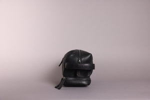 Woodbridge Black Leather Wash Bag